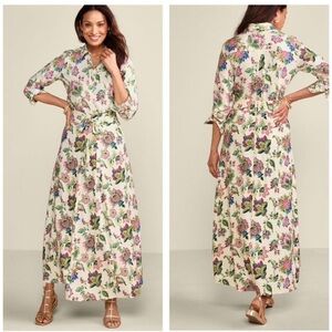 Soft Surroundings | Jordan Matching Linen Maxi Skirt and Shirt Set Size XL